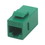 IEC RJ4508F-F-MGNL6 RJ4508 Keystone Connector Female to Female Category 6 Green, Price/each