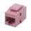 IEC RJ4508F-F-MPIL6 RJ4508 Keystone Connector Female to Female Category 6 Pink, Price/each
