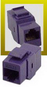 IEC RJ4508F-F-MVTL5 RJ4508 Keystone Connector Female to Female Category 5e Violet