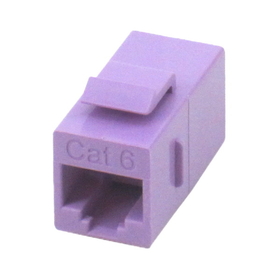 IEC RJ4508F-F-MVTL6 RJ4508 Keystone Connector Female to Female Category 6 Violet