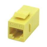 IEC RJ4508F-F-MYEL6 RJ4508 Keystone Connector Female to Female Category 6 Yellow