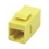 IEC RJ4508F-F-MYEL6 RJ4508 Keystone Connector Female to Female Category 6 Yellow, Price/each