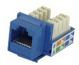IEC RJ4508F-MT-BUL6 RJ4508 Female Keystone Connector Blue Category 6