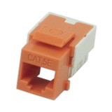 IEC RJ4508F-MT-ORL5 RJ4508 Female Keystone Connector Orange Category 5e