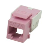 IEC RJ4508F-MT-PIL6 RJ4508 Female Keystone Connector Pink Category 6