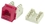 IEC RJ4508F-MT-RDL5 RJ4508 Female Keystone Connector Red Category 5e, Price/each