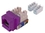 IEC RJ4508F-MT-VTL5 RJ4508 Female Keystone Connector Violet Category 5e, Price/each