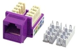 IEC RJ4508F-MT-VTL6 RJ4508 Female Keystone Connector Violet Category 6