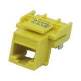 IEC RJ4508F-MT-YEL6 RJ4508 Female Keystone Connector Yellow Category 6