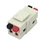 IEC RJSPKRF-F-WH Speaker Terminals Front and Back in Keystone White, Price/each
