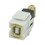 IEC RJUAB USB Type A Female to Type B Female Connector on Flush Mount Keystone, Price/each