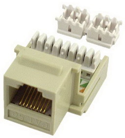 IEC RK4508F-MT-IVL5 RJ4508 Female Keystone Connector Ivory Category 5e