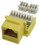 IEC RK4508F-MT-YEL5 RJ4508 Female Keystone Connector Yellow Category 5e, Price/each