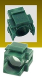 IEC RM-GN Empty 1/2in Keystone Insert Green