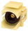 IEC RMTOS-IV Toslink Female to Female Connector on White Flush Mount Keystone Ivory, Price/each