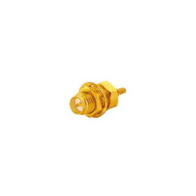 IEC SMAF-RPM-113 "SMA-RP Female Bulkhead Crimping Connector for 1.13mm 1.37mm Cable, Gold"