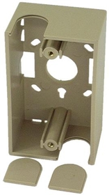 IEC WB1-SM Ivory Plastic One Gang Surface Mount Wall Box