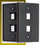IEC WB10802 Black Plastic Wall Plate with 2 Cutout for a Keystone Insert, Price/each