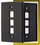 IEC WB10803 Black Plastic Wall Plate with 3 Cutout for a Keystone Insert, Price/each