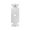IEC WDH011000 White Decora Insert with One 3/8 inch hole, Price/each