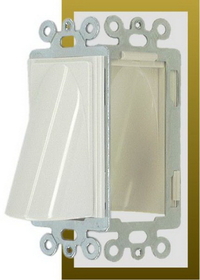 IEC WDH031000 White Decora Insert with Cable Canopy