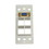 IEC WDH661344 White Decora Insert with One VGA and Four Keystone Cutouts, Price/each