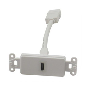 IEC WDH681000A White Decora Insert with One HDMI Pigtail