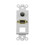 IEC WDH931341 "White Decora Insert with One VGA, One 3.5mm Stereo Jack, and One Keystone Cutout", Price/each