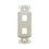 IEC WDX342000 Beige Decora Insert with Two Keystone Cutouts, Price/each