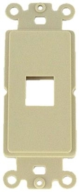 IEC WDZ341000 Ivory Decora Insert with One Keystone Cutout