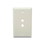 IEC WH17202 White Plastic Wall Plate with Two .375 Inch Round Holes, Price/each