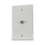 IEC WLX611000 Beige Plastic One Gang Wall Plate with One F100, Price/each