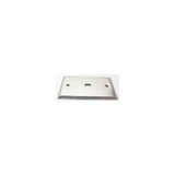 IEC WS10101 Stainless Steel Wall Plate with 1 Cutout for a BNC Connector