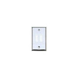 IEC WS11502 Stainless Steel Wall Plate with 2 Cutouts for DB15 Connectors