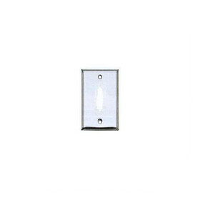 IEC WS12501 Stainless Steel Wall Plate with 1 Cutout for a DB25 Connector