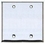 IEC WS20000 Stainless Steel Blank Two Gang Wall Plate, Price/each
