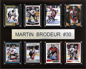 C & I Collectables NHL 12"x15" Martin Brodeur New Jersey Devils 8 Card Plaque