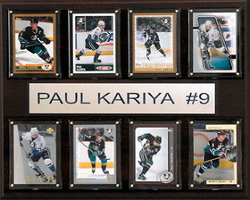 C & I Collectables NHL 12"x15" Paul Karyia Anaheim Ducks 8-Card Plaque