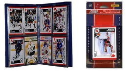 C & I Collectables NHL New Jersey Devils Licensed 2010 Score Team Set and Storage Album