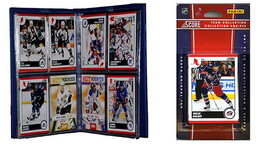 C & I Collectables NHL Columbus Blue Jackets Licensed 2010 Score Team Set and Storage Album