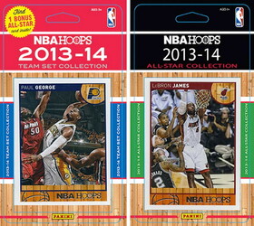 C & I Collectables NBA Indiana Pacers Licensed 2013-14 Hoops Team Set Plus 2013-24 Hoops All-Star Set