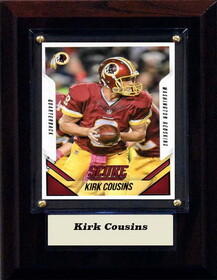 C & I Collectables NFL 4"x6" Kirk Cousins Washington Redskins Player Plaque