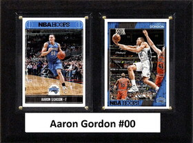C & I Collectables NBA 6"x8" Aaron Gordon Orlando Magic Two Card Plaque