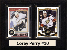 C & I Collectables NHL 6"X8" Corey Perry Anaheim Ducks Two Card Plaque