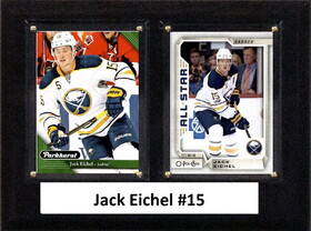 C & I Collectables NHL 6"x8" Jack Eichel Buffalo Sabres Two Card Plaque