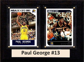 C & I Collectables NBA 6"X8" Paul George Indiana Pacers Two Card Plaque