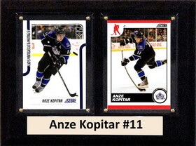 C & I Collectables NHL 6"X8" Anze Kopitar Los Angeles Kings Two Card Plaque