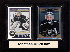 C & I Collectables NHL 6"X8" Johnathan Quick Los Angeles Kings Two Card Plaque