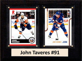 C & I Collectables NHL 6"X8" John Taveres New York Islanders Two Card Plaque