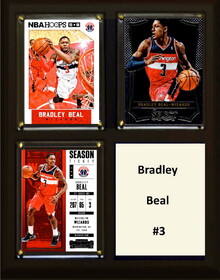 C & I Collectables NBA 8"x10" Bradley Beal Washington Wizards Three Card Plaque
